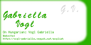 gabriella vogl business card